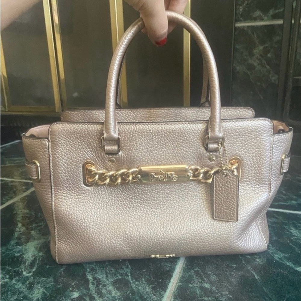 Coach Purse Pink/Gold Handbag